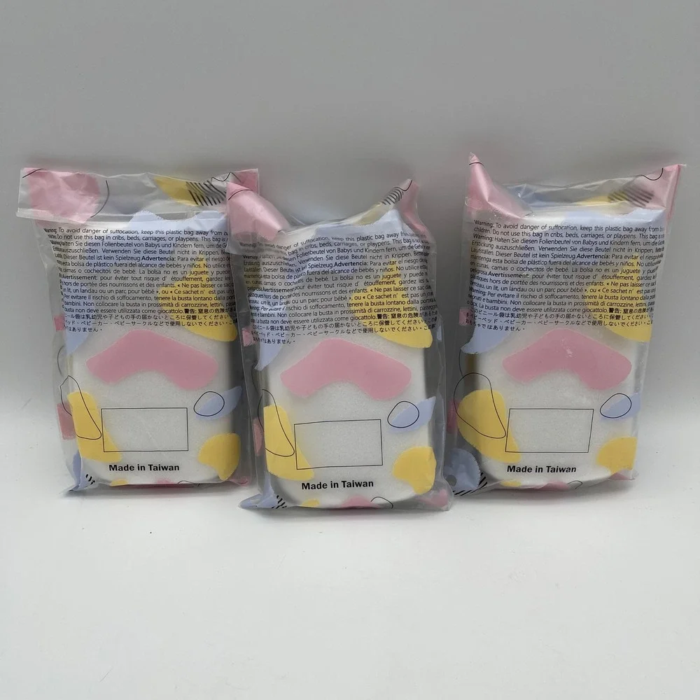 MyHomeBody Exfoliating Washcloth Set 3 Pack Black Grey‎ Textured Body Scrub